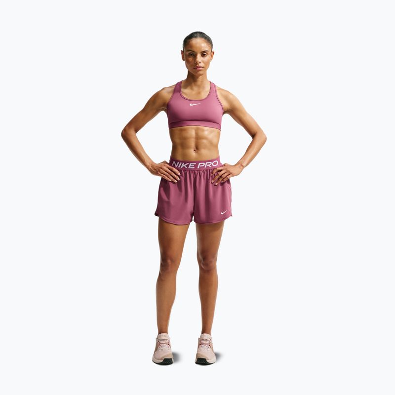 Women's training shorts Nike Pro pink smoke/white 7
