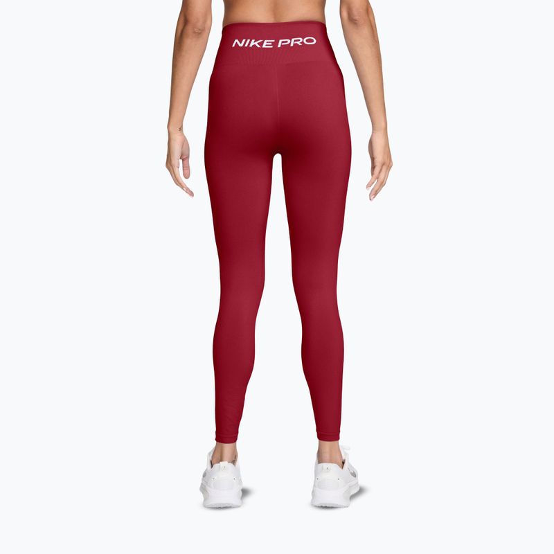 Women's leggings Nike Pro Seamless tough red/white 2