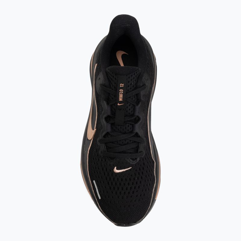 Women's running shoes Nike Winflo 12 black/off noir/rose gold/metallic rose gold 5