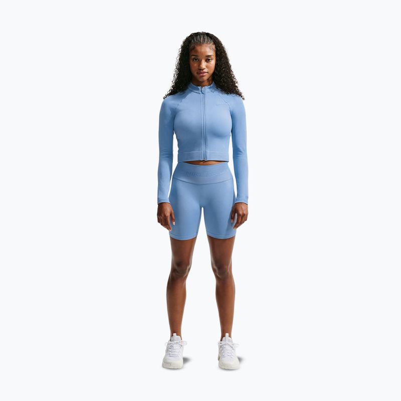 Women's training sweatshirt Nike Pro Seamless work blue 2