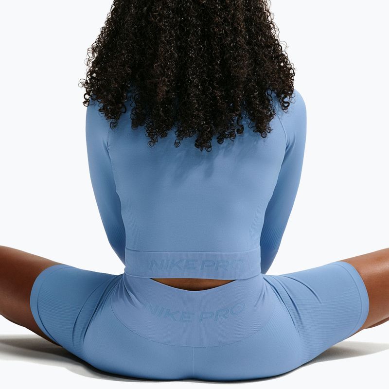 Women's training sweatshirt Nike Pro Seamless work blue 4
