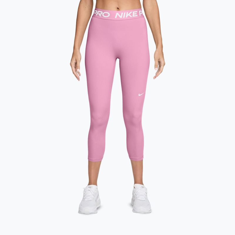 Women's leggings Nike Pro pink rise/white