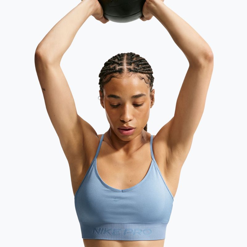 Training bra Nike Pro Seamless work blue 5