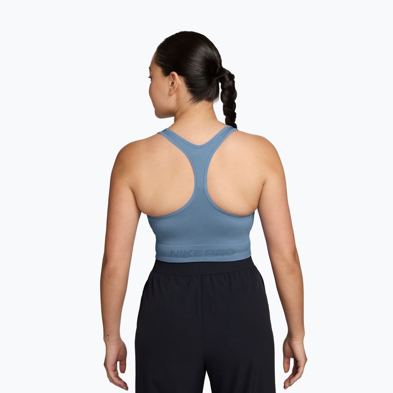 Women's training shirt Nike Pro Seamless work blue 2