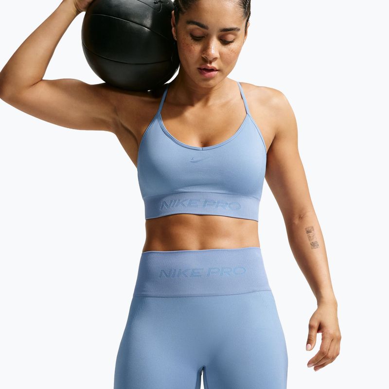 Women's training shorts Nike Pro Seamless work blue 3