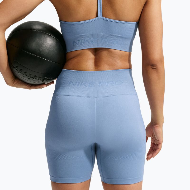 Women's training shorts Nike Pro Seamless work blue 4