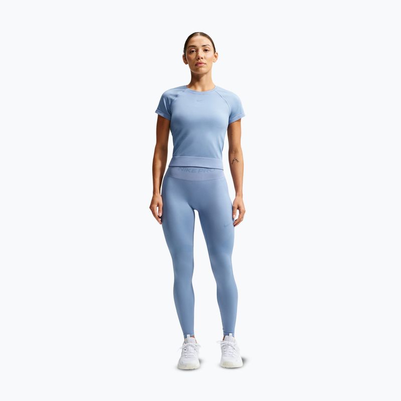 Women's leggings Nike Pro Seamless work blue 7