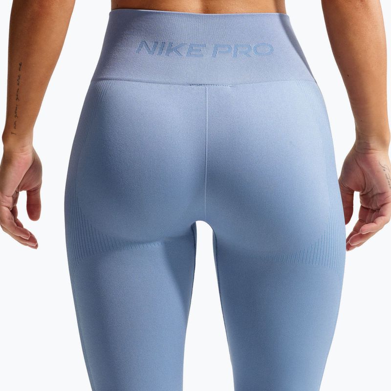 Women's leggings Nike Pro Seamless work blue 4
