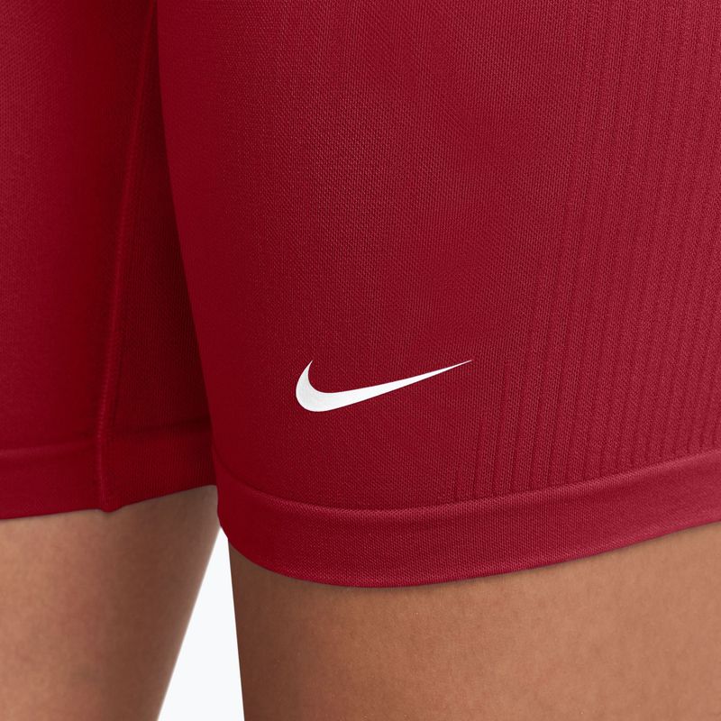 Women's training shorts Nike Pro Seamless tough red/white 4
