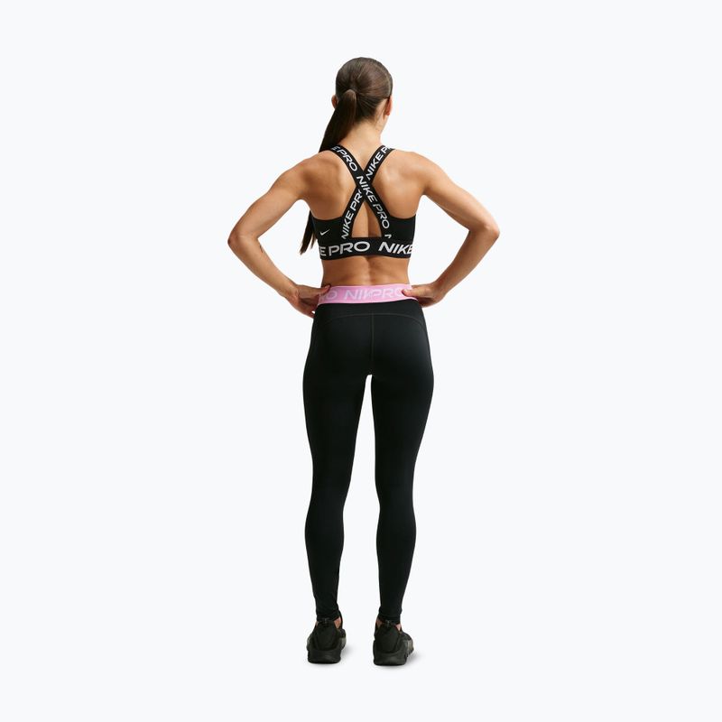 Women's leggings Nike Pro black/pink rise/white 3