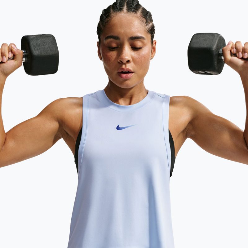 Women's training shirt Nike Pro hydrogen blue/old royal 4