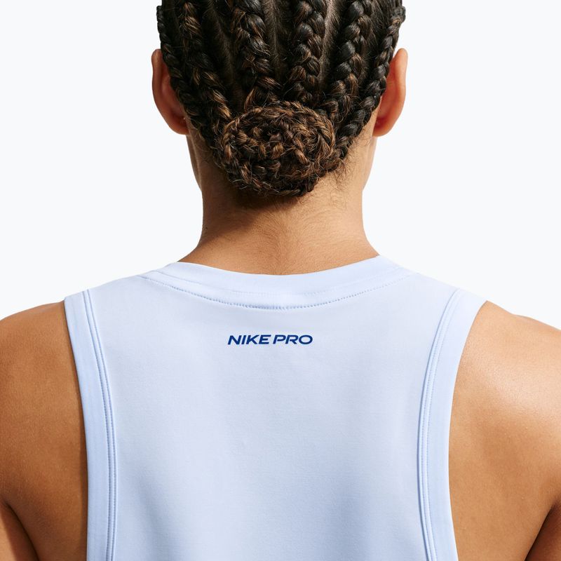 Women's training shirt Nike Pro hydrogen blue/old royal 5