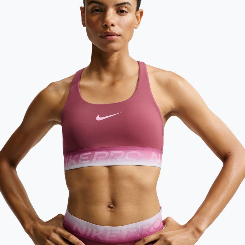Training bra Nike Pro pink smoke/pink smoke/pink rise