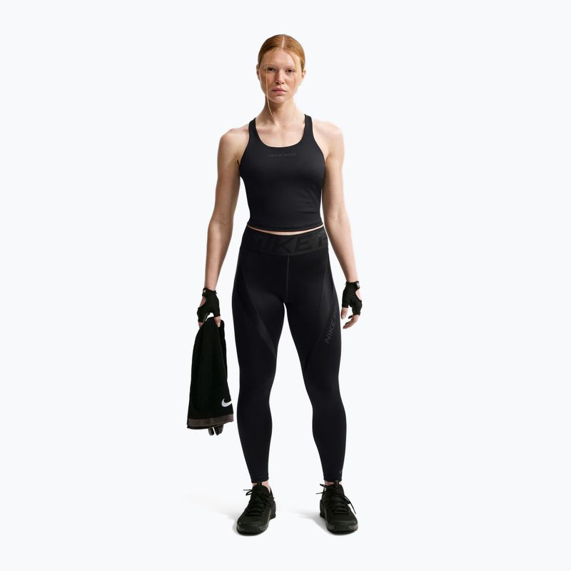 Women's training leggings Nike Pro Sculpt High-Waisted 7/8 black/black 2