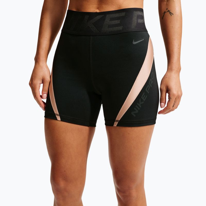 Women's training shorts Nike Pro Sculpt black/linen/black/black 4