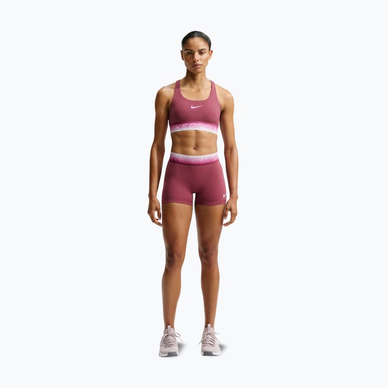 Women's training shorts Nike Pro pink smoke/bleached lilac 2