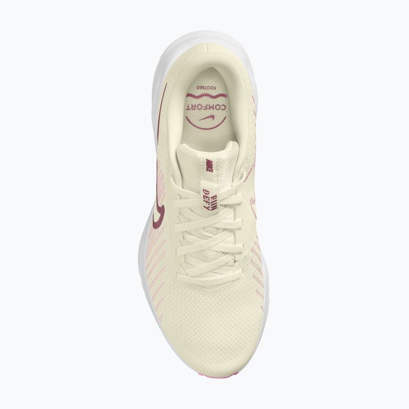 Women's running shoes Nike Run Defy sail/white/pink rise/pink smoke 4