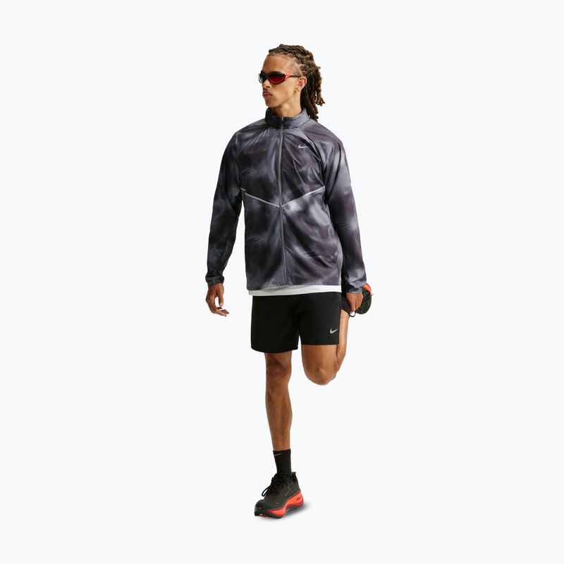 Men's running jacket Nike Miler black/smoke grey 2