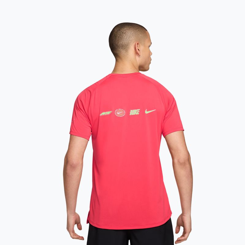 Men's running shirt Nike Stride fusion red 2