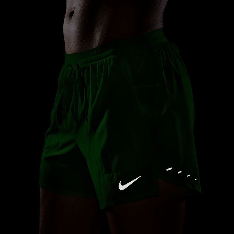Men's Nike Stride Dri-Fit Brief-Lined 5" Shorts green spark 7