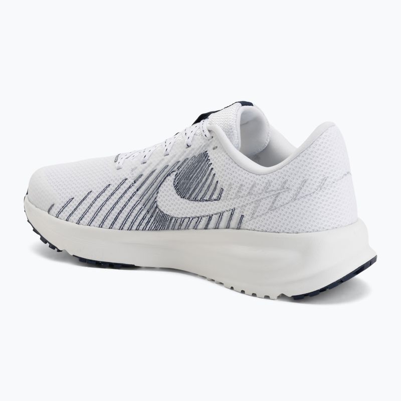 Men's running shoes Nike Run Defy White/Midnight Navy/Green Spark 3