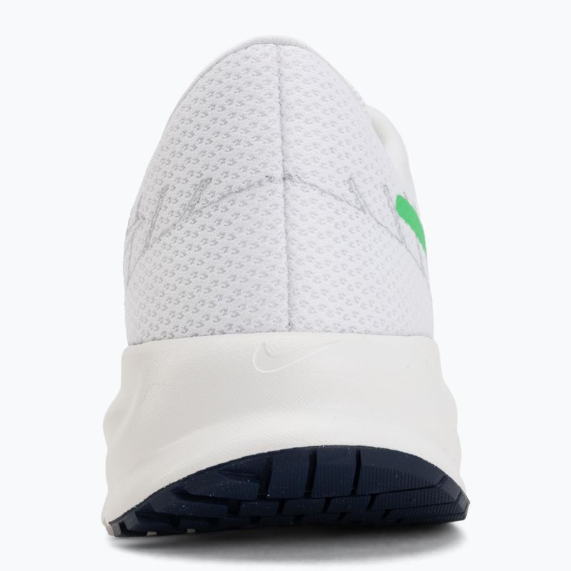 Men's running shoes Nike Run Defy White/Midnight Navy/Green Spark 6