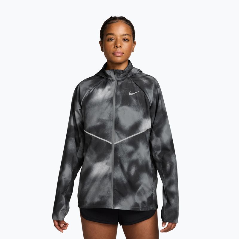 Men's running jacket Nike Miler black/smoke grey