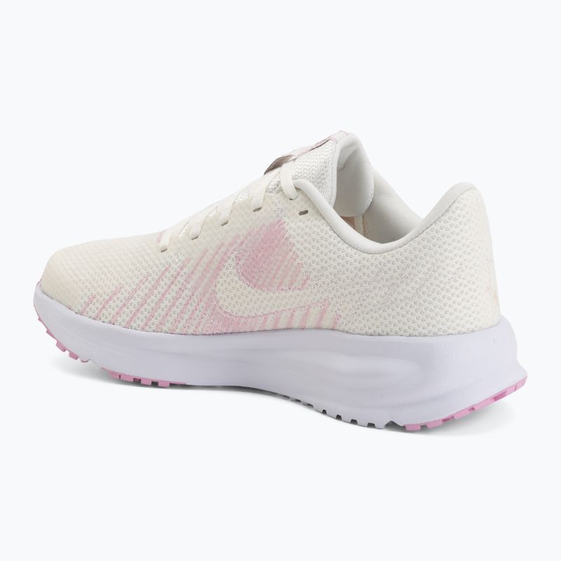 Women's running shoes Nike Run Defy sail/white/pink rise/pink smoke 3