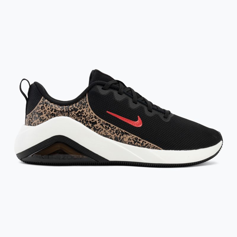 Women's training shoes Nike Bella 7 black/british khaki/fusion red 2