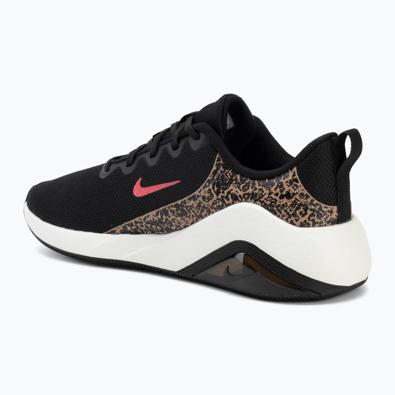 Women's training shoes Nike Bella 7 black/british khaki/fusion red 3