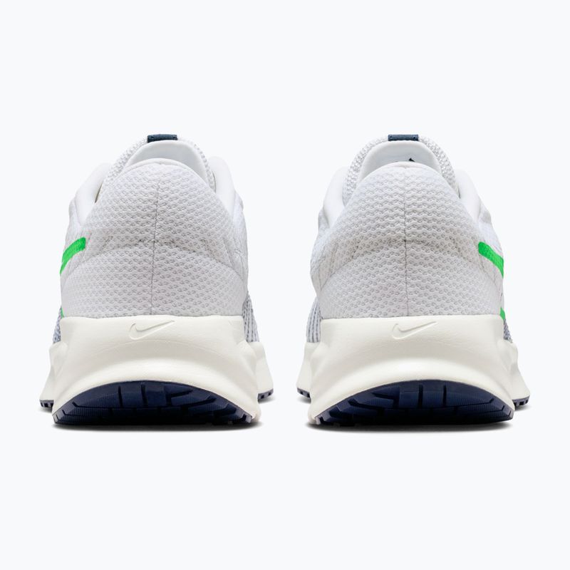 Men's running shoes Nike Run Defy White/Midnight Navy/Green Spark 6