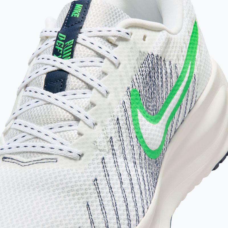 Men's running shoes Nike Run Defy White/Midnight Navy/Green Spark 7