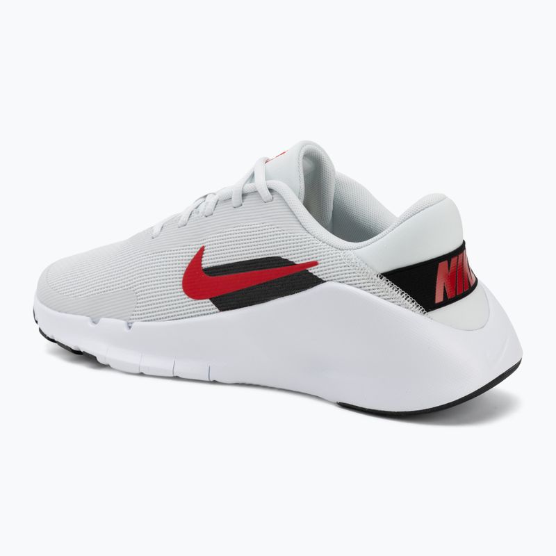 Men's training shoes Nike Flex Train off white/white/black/university red 3