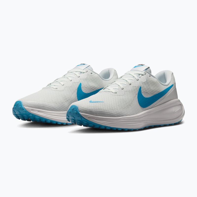 Men's running shoes Nike Revolution 8 off white/vast grey/light current blue 3