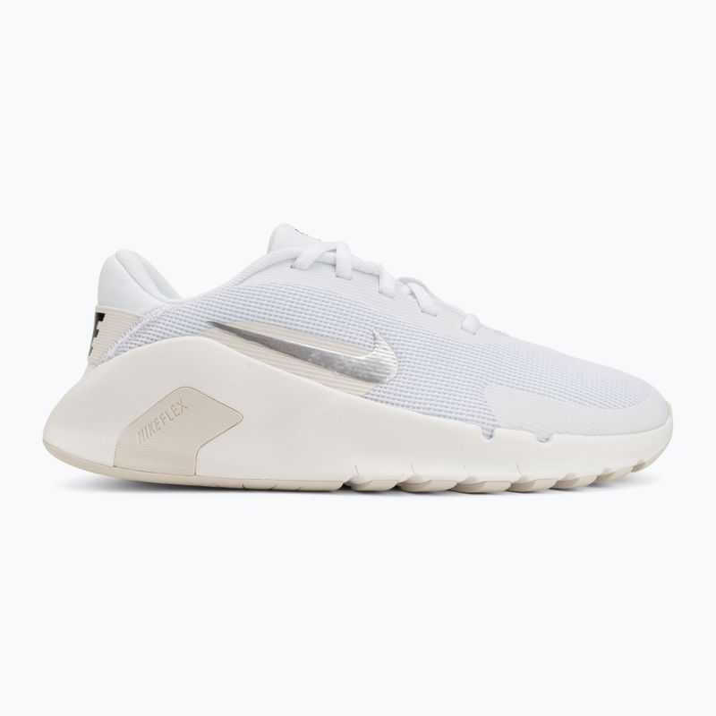 Women's training shoes Nike Flex Train white/sail/phantom/ metallic silver 2