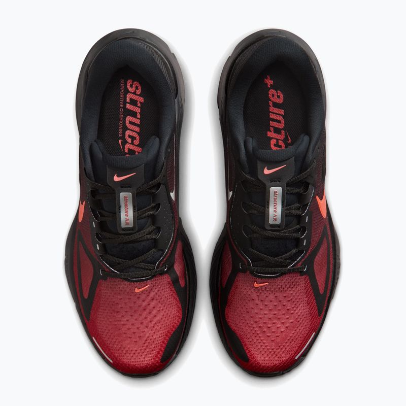 Men's running shoes Nike Structure Plus black/university red/bright crimson 5