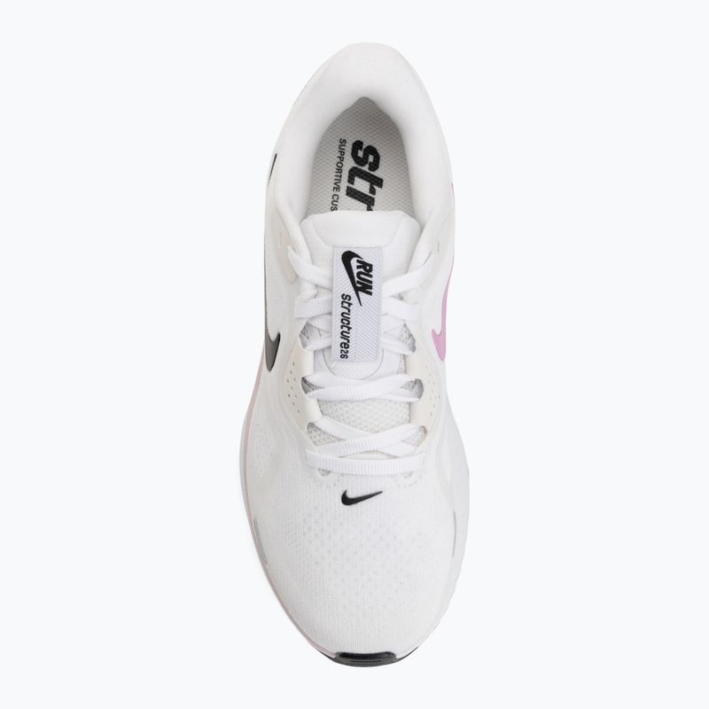 Women's running shoes Nike Structure 26 white/bleached lilac/light magenta/black 5