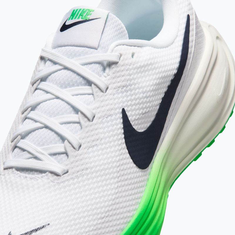 Men's running shoes Nike Revolution 8 white/green spark/midnight navy 7