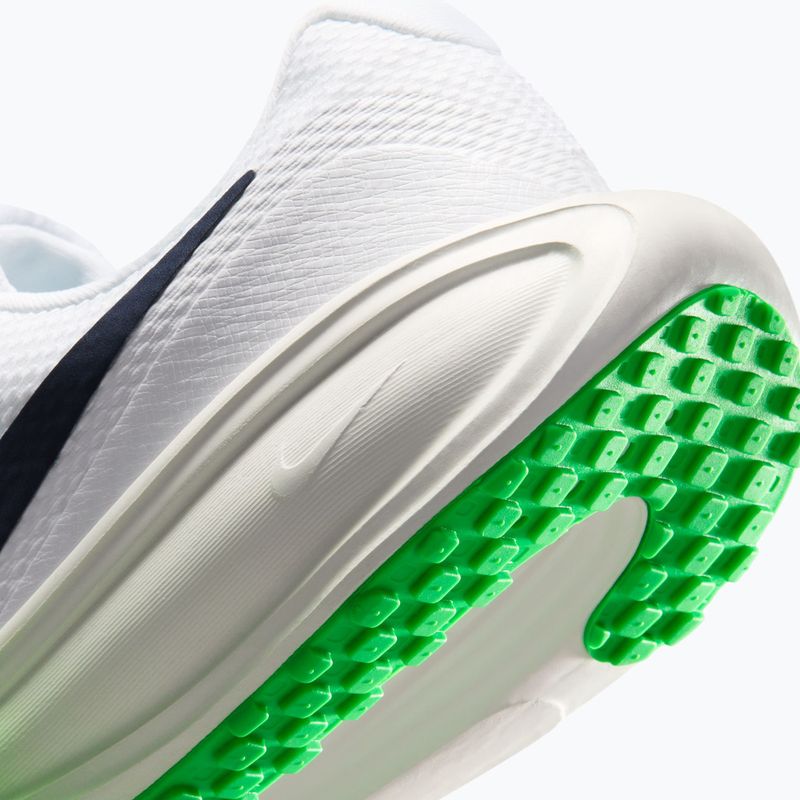 Men's running shoes Nike Revolution 8 white/green spark/midnight navy 8