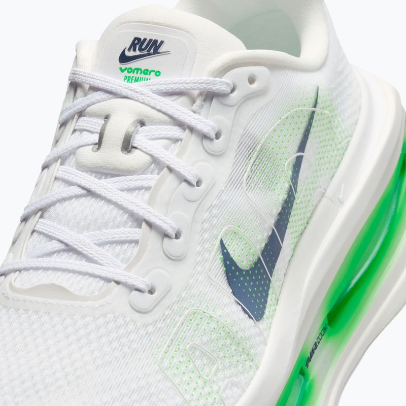 Men's running shoes Nike Vomero Premium white/green spark/midnight navy 7