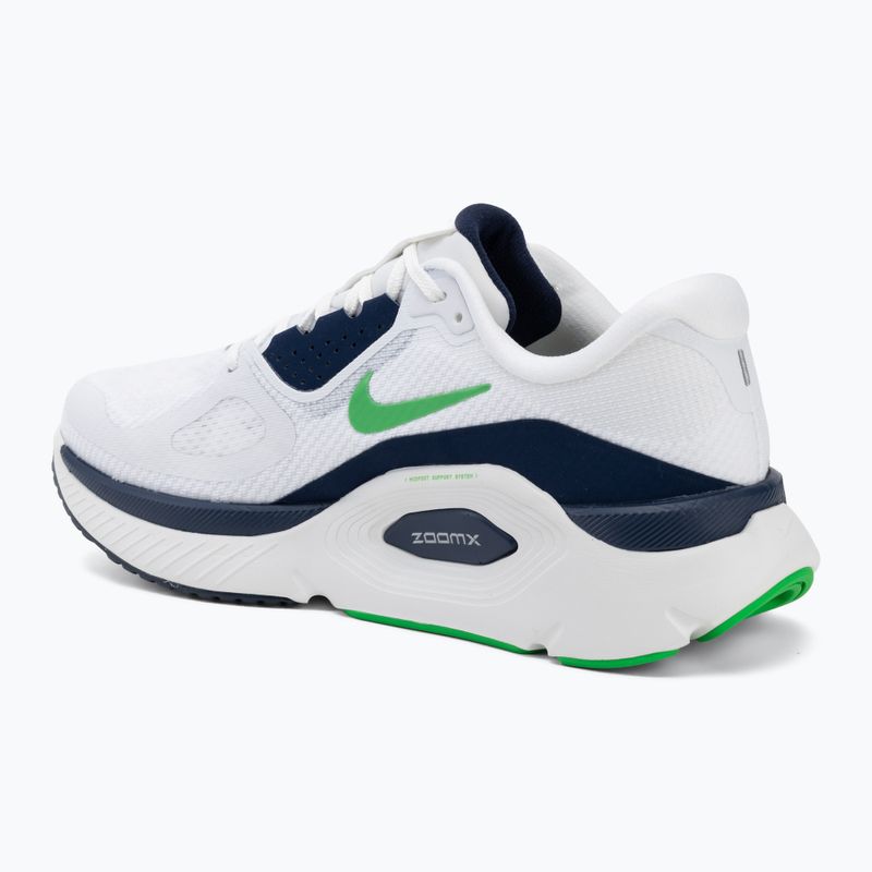Men's running shoes Nike Structure Plus white/midnight navy/green spark 3