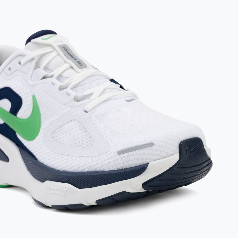 Men's running shoes Nike Structure Plus white/midnight navy/green spark 7
