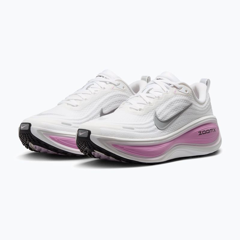 Women's running shoes Nike Vomero Plus white/bleached lilac/metallic silver 3