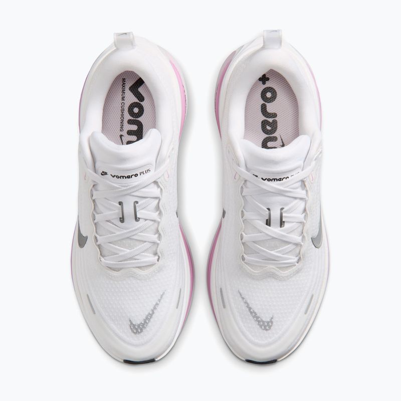 Women's running shoes Nike Vomero Plus white/bleached lilac/metallic silver 5