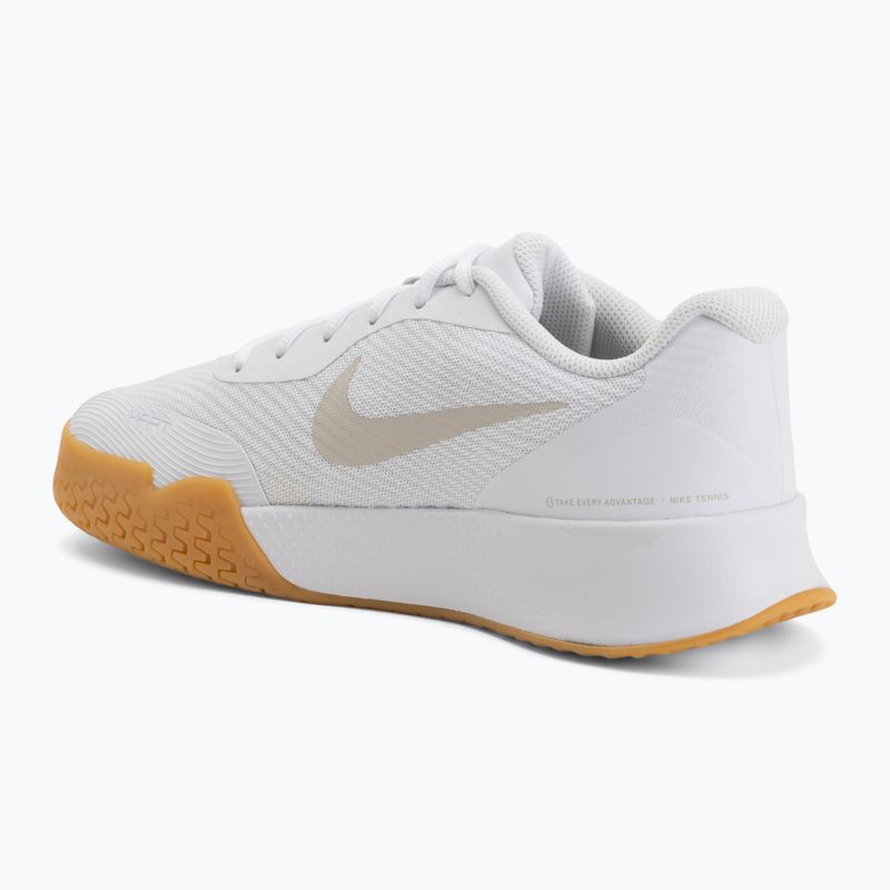 Men's tennis shoes Nike Vapor Lite 3 White/Summit White/Light Orewood Brown 3
