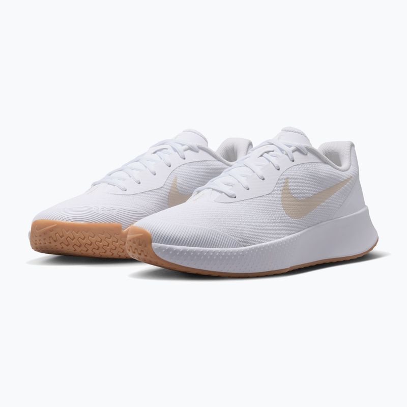 Men's tennis shoes Nike Vapor Lite 3 White/Summit White/Light Orewood Brown 3