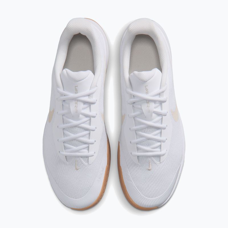 Men's tennis shoes Nike Vapor Lite 3 White/Summit White/Light Orewood Brown 5