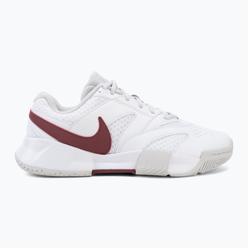Women's tennis shoes Nike Court Lite 4 White/Vast Grey/Pink Smoke 2