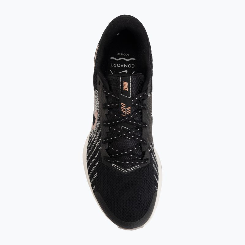 Women's running shoes Nike Run Defy black/sail/phantom/metallic rose gold 5