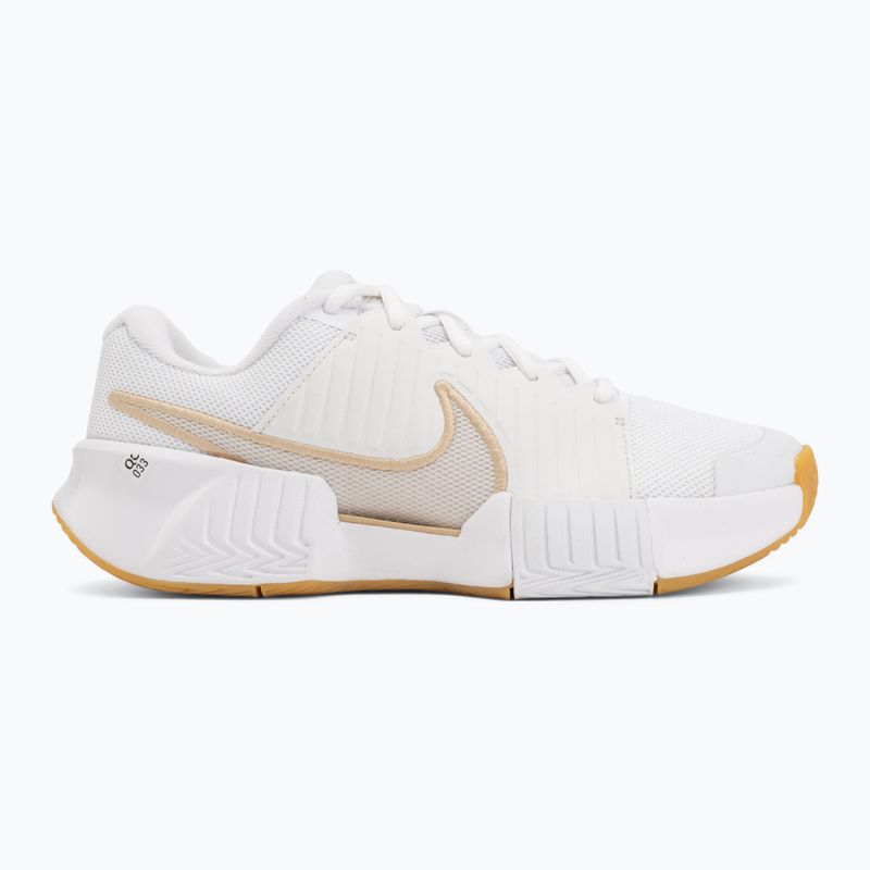 Women's tennis shoes Nike GP Challenge Pro white/summit white/linen/light orewood brown 2